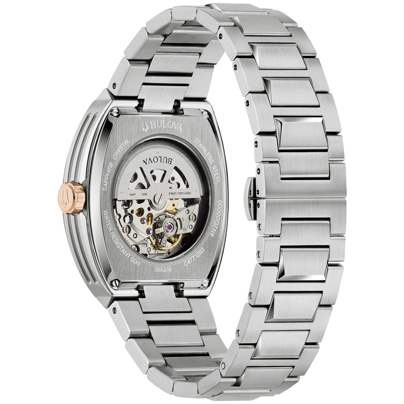 Bulova 98A319 Surveyor Automatic Silver Tone Stainless Steel Men's Watch