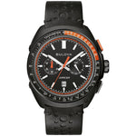Bulova 98B428 Racer Chronograph Black Dial Leather Strap Men's Watch