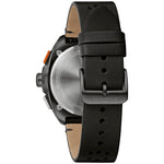 Bulova 98B428 Racer Chronograph Black Dial Leather Strap Men's Watch