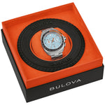 Bulova 98B432 Racer Chronograph Blue Dial Stainless Steel Men's Watch