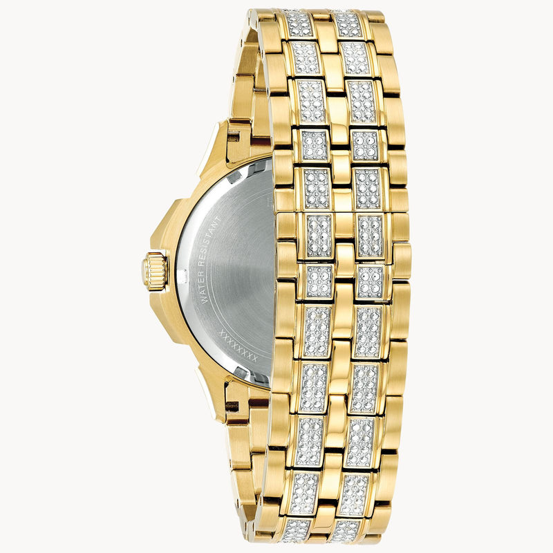 Bulova 98C126 Octava Gold-Tone Stainless Steel Men's Crystal Watch