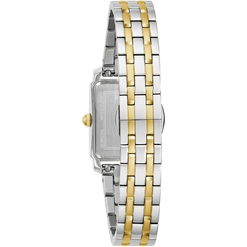 Bulova 98P220 Sutton Mother-of-Pearl Dial Gold-Tone Stainless Steel Ladies Watch
