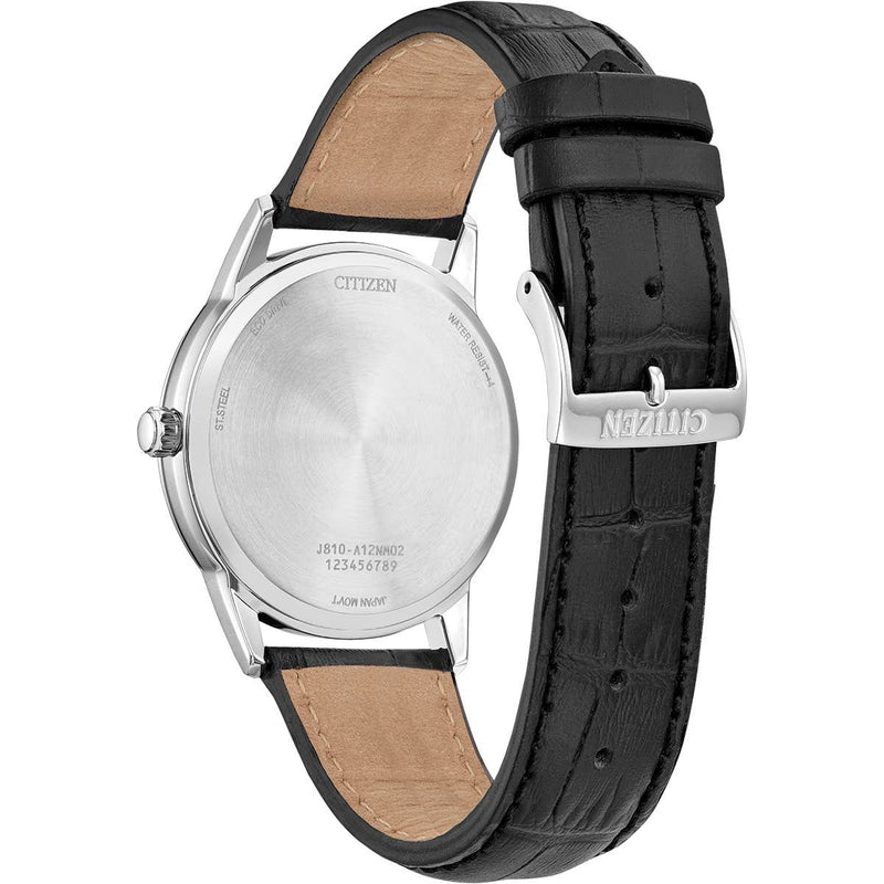 Citizen AW1780-09L Men's Black Leather Strap Watch