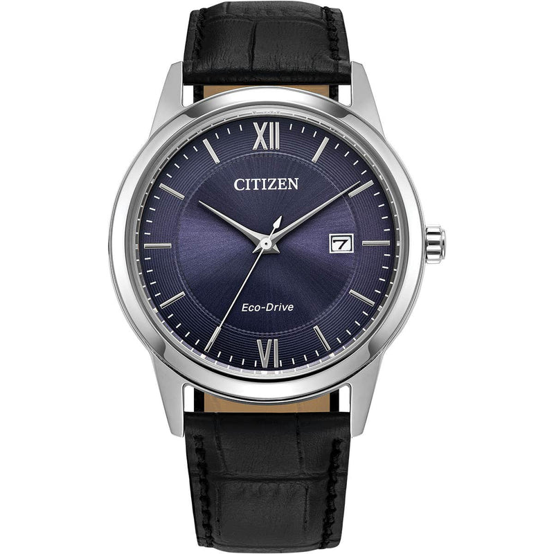 Citizen AW1780-09L Men's Black Leather Strap Watch