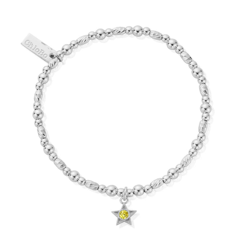 Chlobo Silver August Birthstone Bracelet