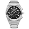 Citizen CA4580-50E Men's Eco-drive Axiom Sc Black Dial Stainless Steel Chronograph Watch