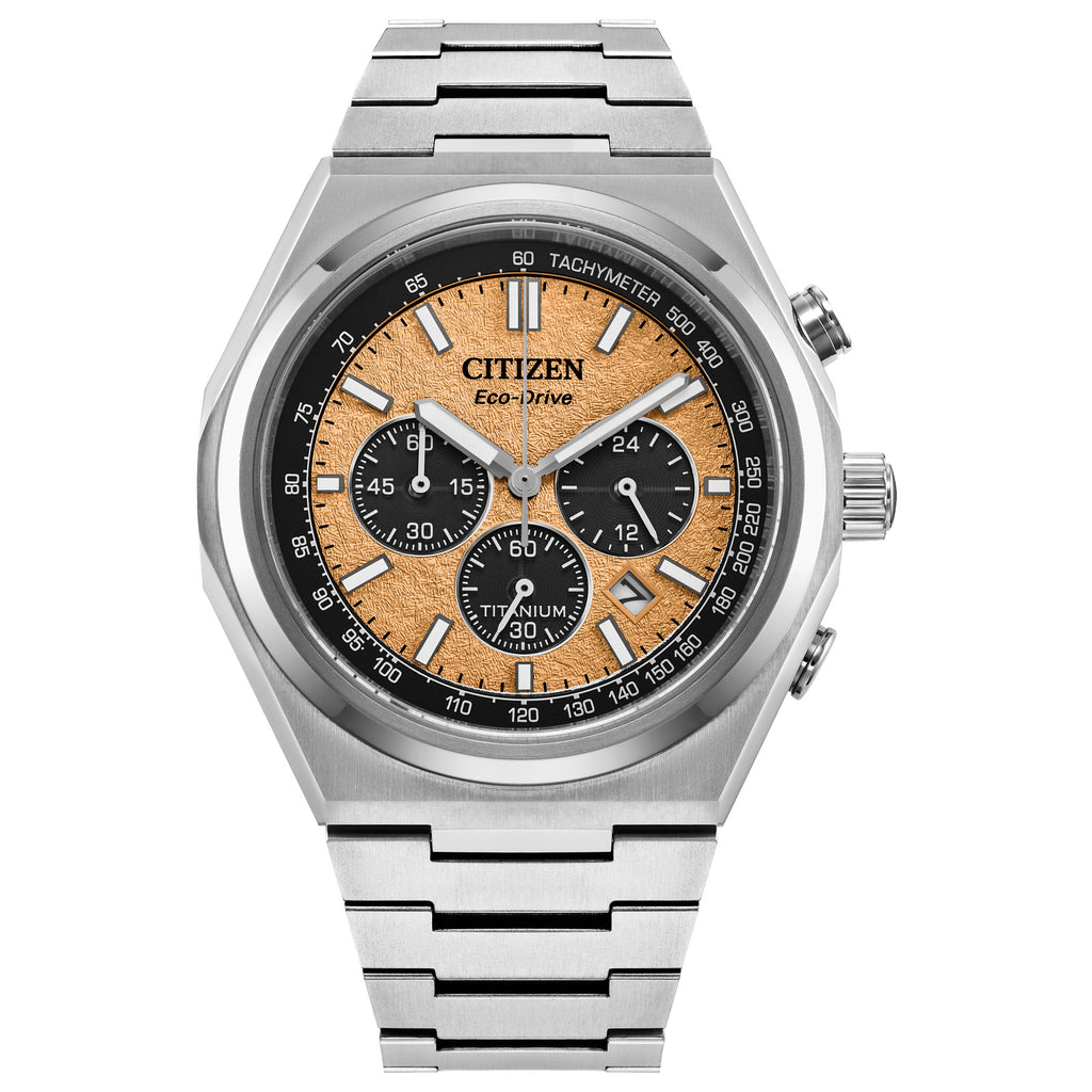 Citizen CA4610-85Z Men's Eco-Drive Super Titanium Chronograph Bracelet Watch