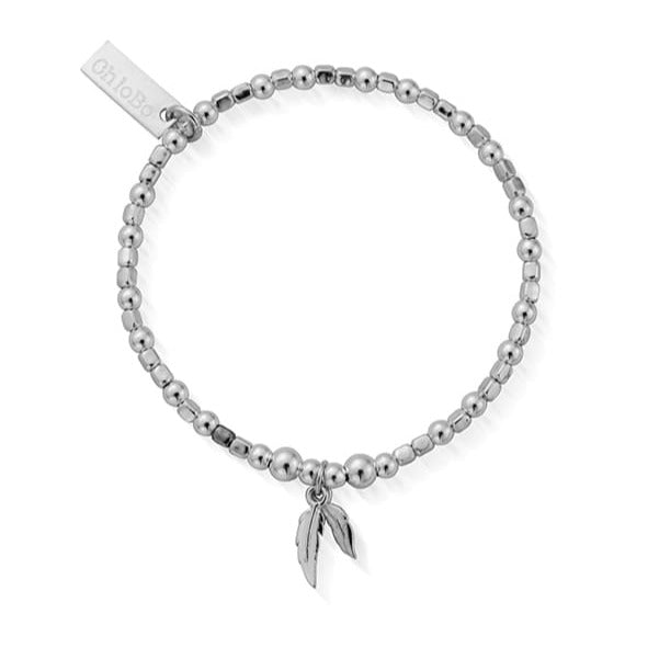 Chlobo Children's Mini Cube Double Feather Bracelet