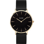 Cluse CW0101201008 Boho Chic Watch Mesh, Full Black, Gold Colour Women's Watch