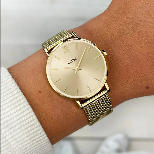 Cluse CW10208 Minuit Mesh, Full Gold Colour Women's Watch