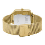 Cluse CW10309 La Tétragone Mesh Stones Green Dial Gold Colour Women's Watch