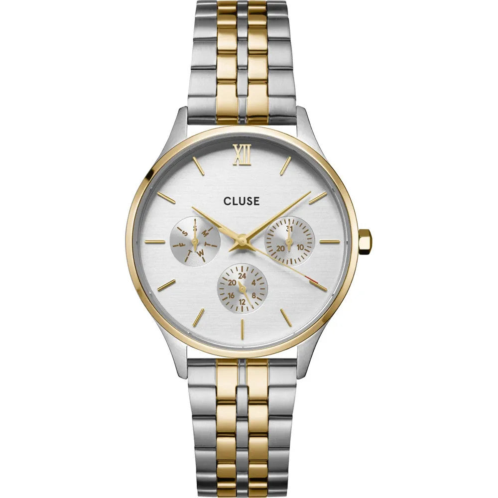 Cluse CW10704 Minuit Multifunction Steel, Bicolour Women's Watch