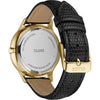 Cluse CW10705 Minuit Multifunction Leather Black Lizard, Gold Colour Women's Watch