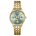 Cluse CW10709 Minuit Multifunction Sage Green, Gold Colour Women's Bracelet Watch