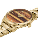 Cluse CW11218 Féroce Petite Steel Tiger's Eye Dial Gold Colour Women's Watch