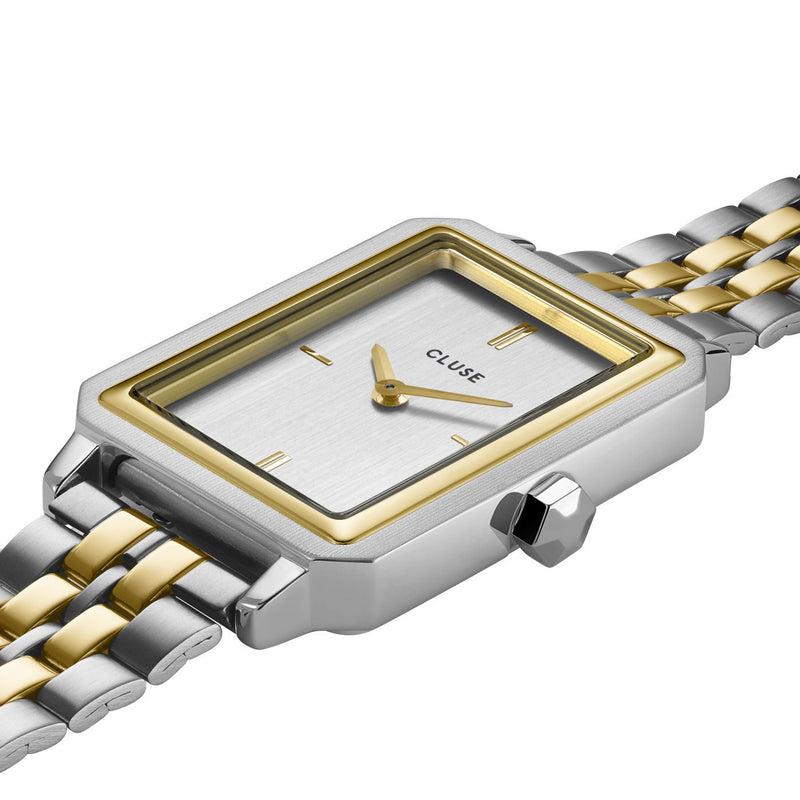 Cluse CW11510 Fluette Silver Gold Colour Stainless Steel Women's Watch