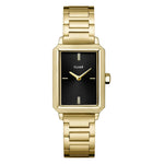 Cluse CW11512 Fluette Steel Circular Texture Black Gold Colour Women's Watch