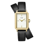 Cluse CW11513 Fluette Double Leather Black, Gold Colour Women's Watch