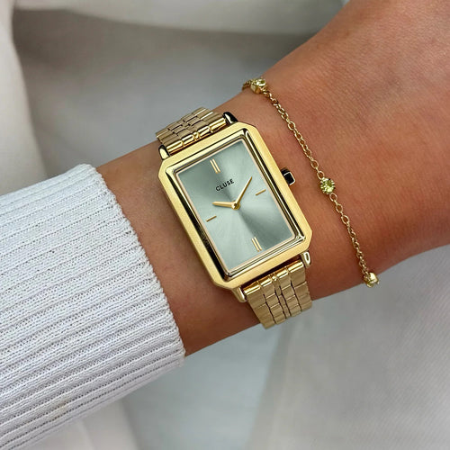 Cluse CW11514 Fluette Sage Green, Gold Colour Women's Bracelet Watch