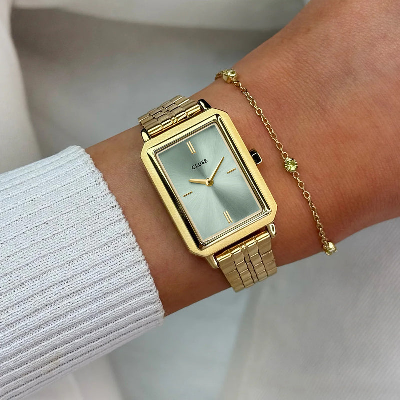 Cluse CW11514 Fluette Sage Green, Gold Colour Women's Bracelet Watch
