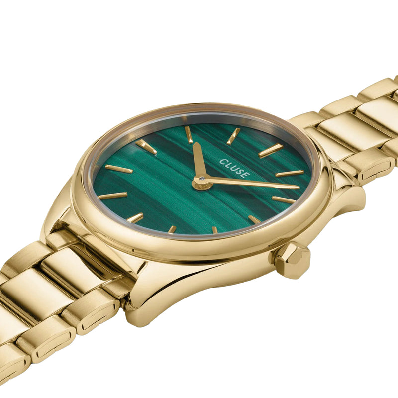 Cluse CW11702 Féroce Mini Steel Green Gold Colour Women's Watch