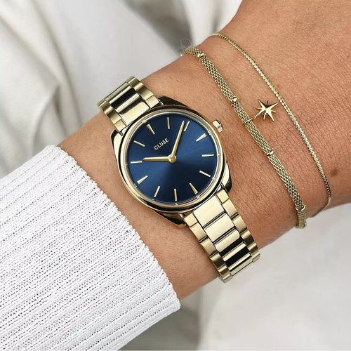 Cluse CW11704 Féroce Mini X ZOE Blue Gold Colour Women's Watch