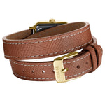 Cluse CW11810 Gracieuse Petite Double Leather, Nutshell, Gold Colour Women's Watch