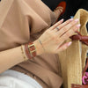 Cluse CW11810 Gracieuse Petite Double Leather, Nutshell, Gold Colour Women's Watch