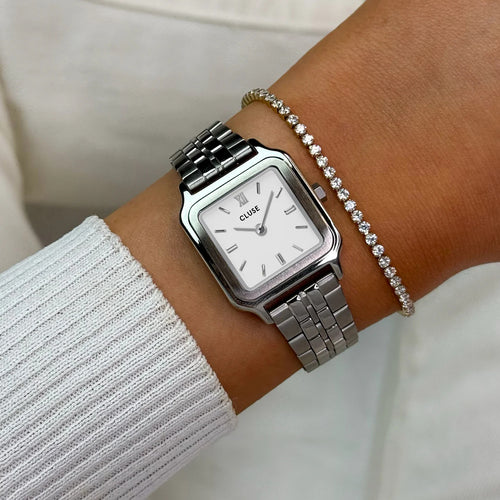 Cluse CW11817 Gracieuse Petite White, Silver Colour Women's Bracelet Watch