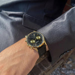 Cluse CW21004 Anthéor Multifunction Black Gold Colour Men's Leather Watch