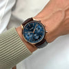Cluse CW21009 Anthéor Multifunction Blue, Rose Gold Colour Men's Leather Strap Watch