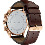 Cluse CW21009 Anthéor Multifunction Blue, Rose Gold Colour Men's Leather Strap Watch