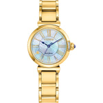 Citizen EM1062-57D Ladies L Mae Eco-Drive Gold Tone Stainless Steel Bracelet Watch