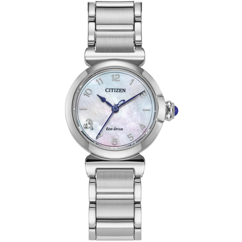 Citizen EM1130-83D Ladies L Mae White Dial Stainless Steel Bracelet Watch
