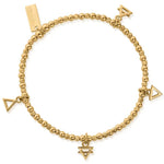 Chlobo Gold Multi Charm Elements Bracelet