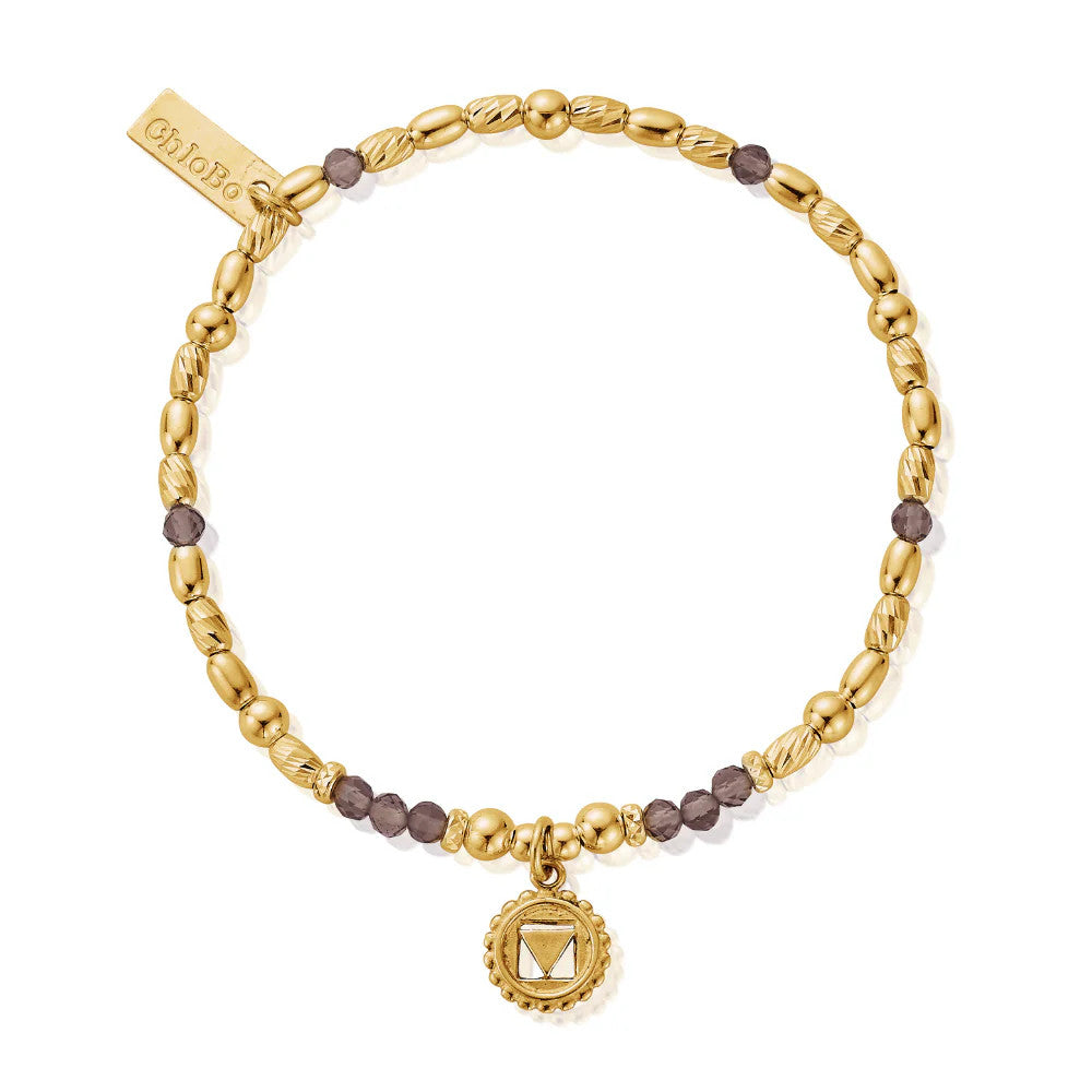 Chlobo Smokey Quartz Root Gold