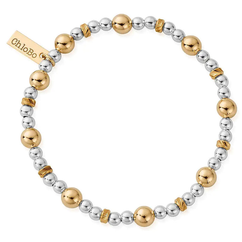 Chlobo Gold and Silver Sparkle Ball Bracelet