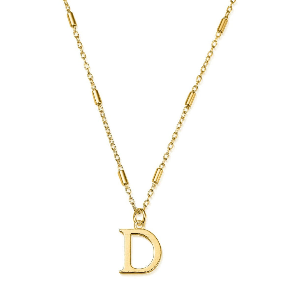 Chlobo Gold Iconic Initial Necklace - D
