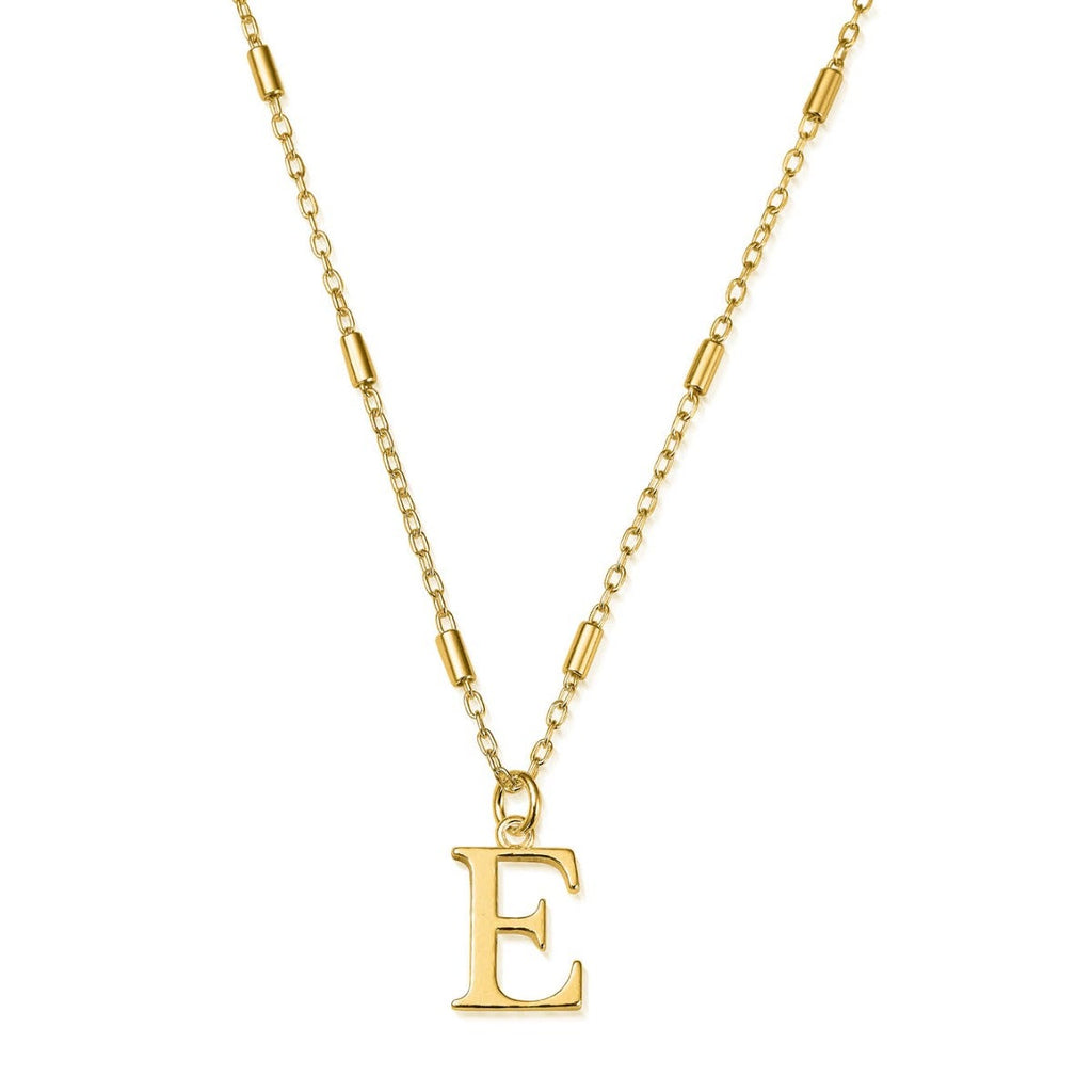 Chlobo Gold Iconic Initial Necklace - E