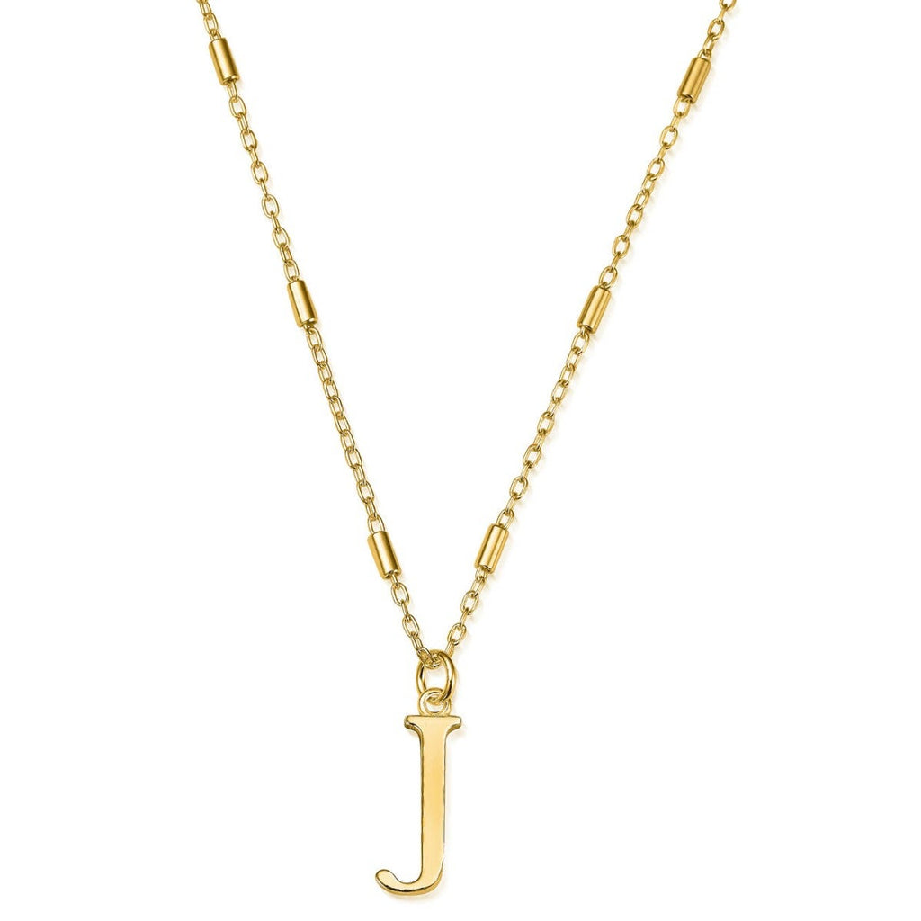 Chlobo Gold Iconic Initial Necklace - J