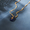 Chlobo Gold Triple Bobble Chain Sodalite Star Necklace