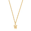 Chlobo Gold Twisted Rope Chain Interlocking Star Necklace