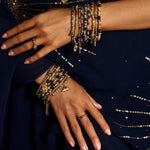 Chlobo Gold Sparkle Sodalite Ring