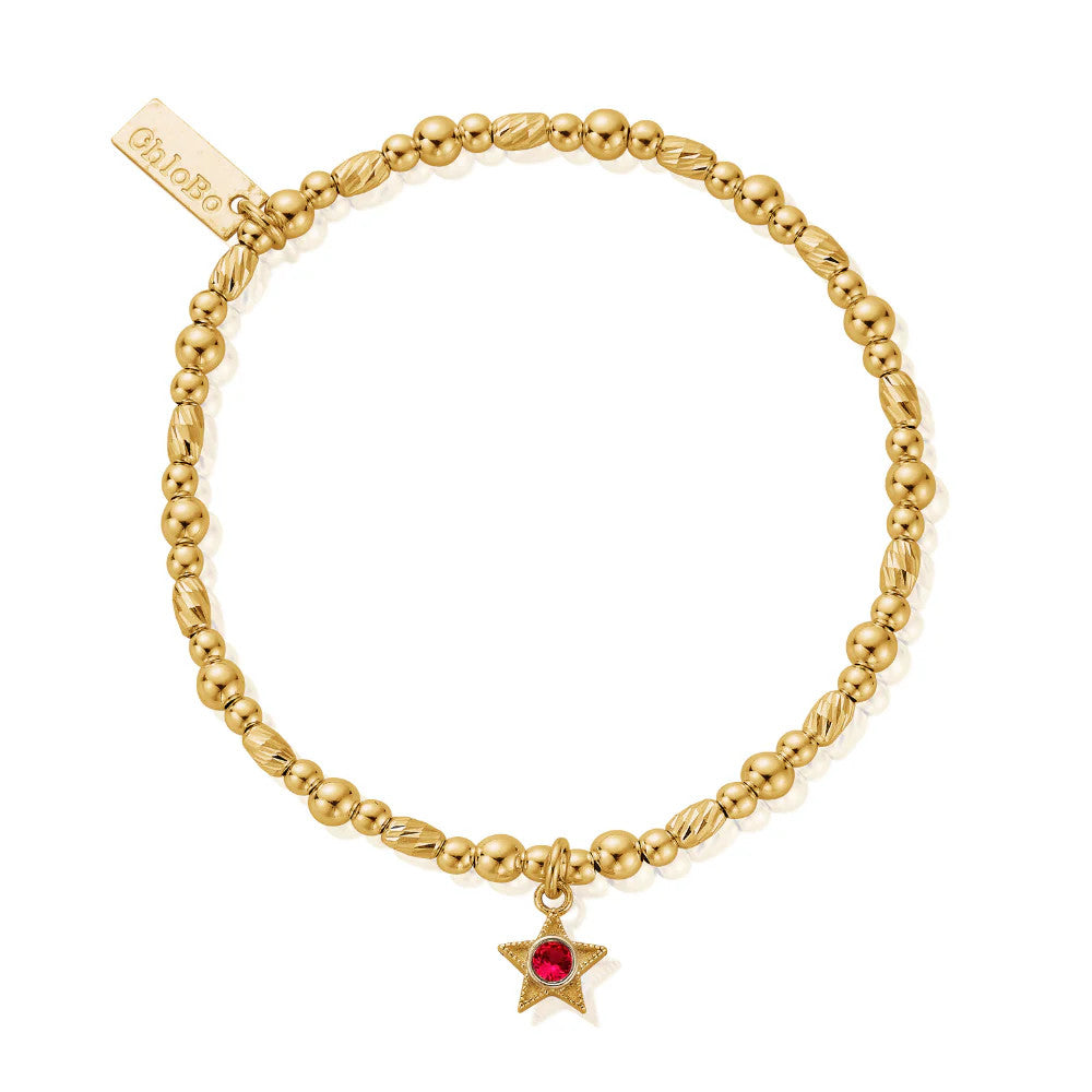 Chlobo Gold January Birthstone Bracelet
