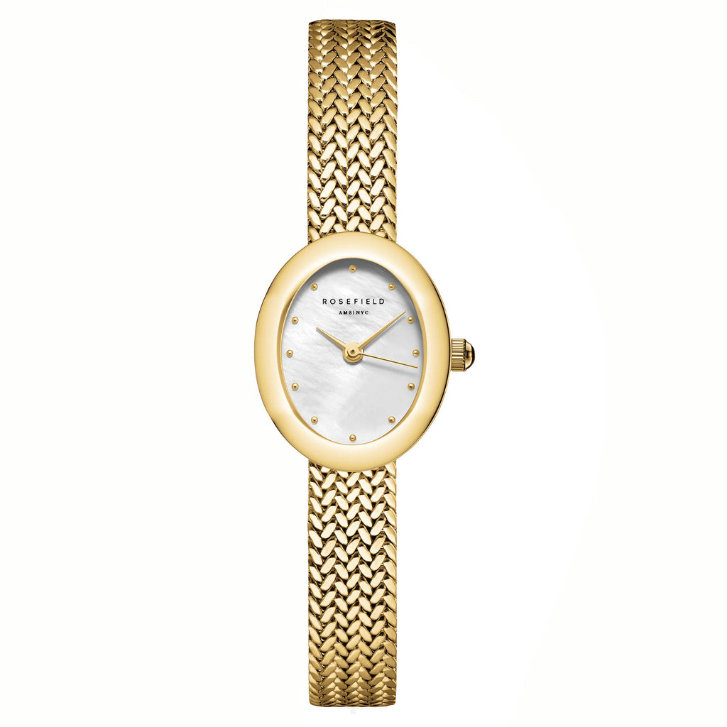 Rosefield MWGMG-M02 Mini Oval Gold Women's Bracelet Watch