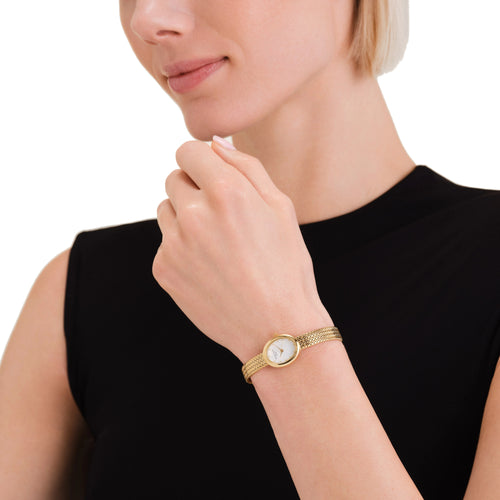 Rosefield MWGMG-M02 Mini Oval Gold Women's Bracelet Watch