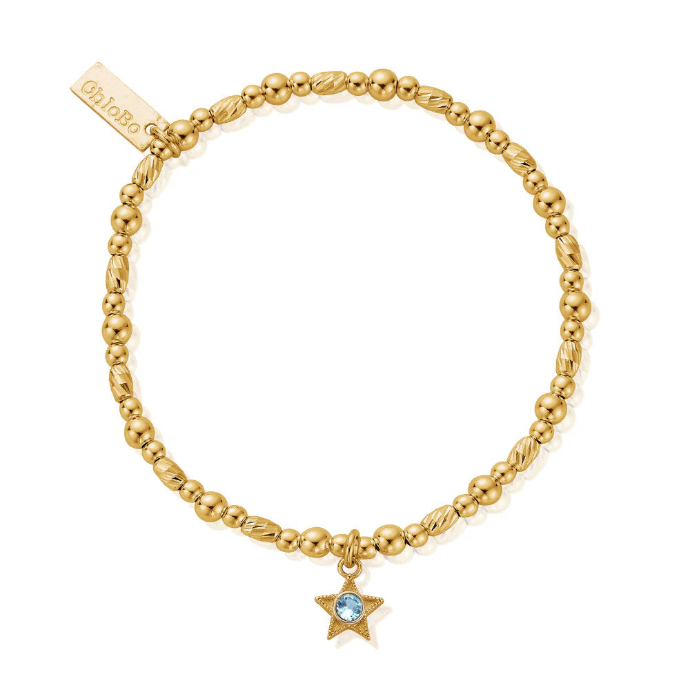 Chlobo Gold March Birthstone Bracelet