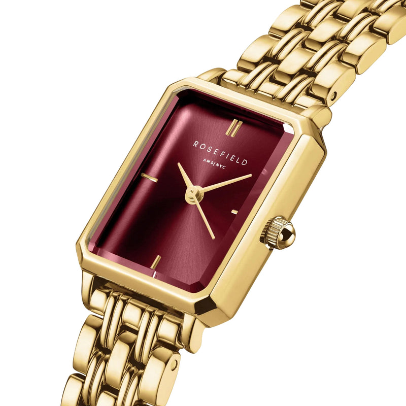 Rosefield OBGSG-O83 Octagon XS Burgundy Women's Bracelet Watch