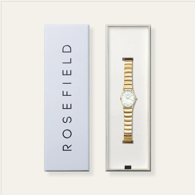 Rosefield OVWGSG-OV16 Oval Pearl Gold Women's Bracelet Watch