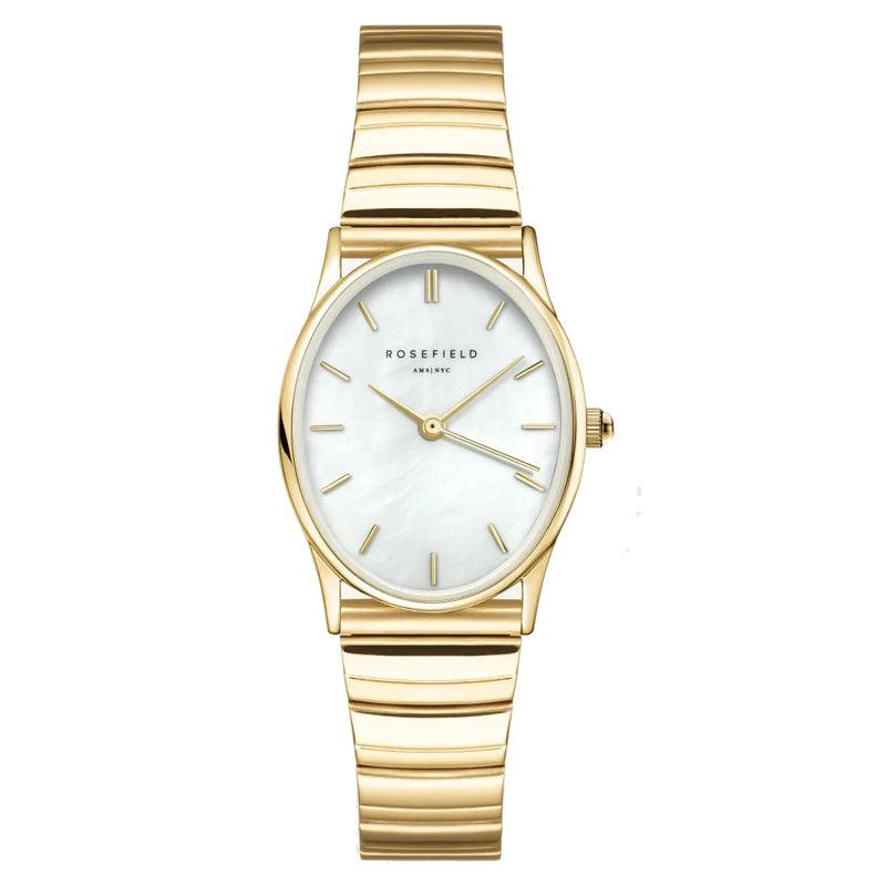 Rosefield OVWGSG-OV16 Oval Pearl Gold Women's Bracelet Watch